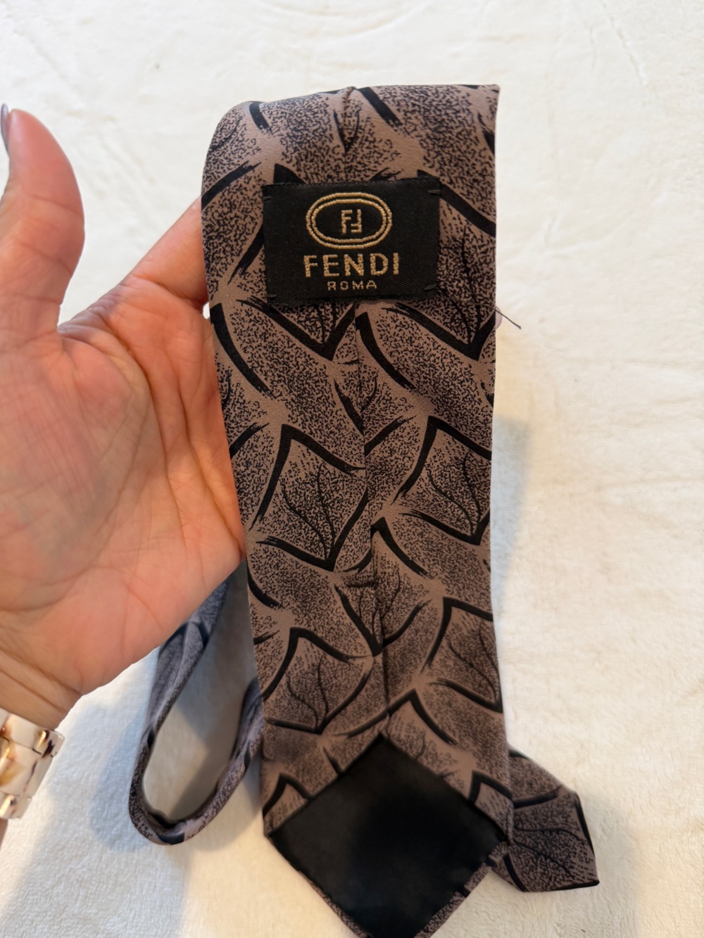 Fendi Roma Silk Tie - Picture 2 of 3